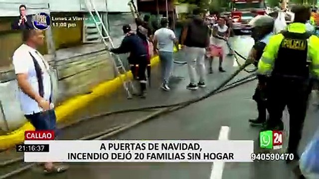 Callao: 80 bomberos pudieron controlar incendio que afectó 15 casas