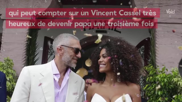 VOICI Tina Kunakey enceinte : Vincent Cassel veille sur sa santé d’une étrange manière