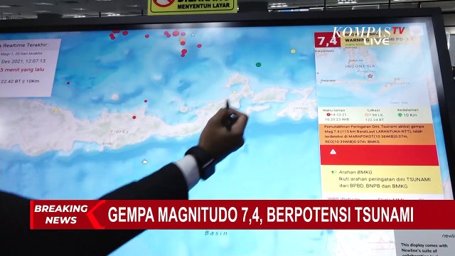 Berikut Titik Gempa di Laut Flores Serta Beberapa Wilayah Siaga Bencana!