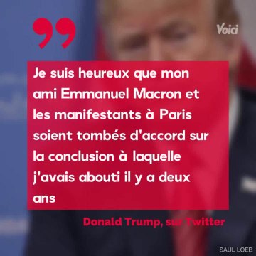 Copy of: VOICI - Emmanuel Macron : Donald Trump profite des Gilets jaunes pour le descendre
