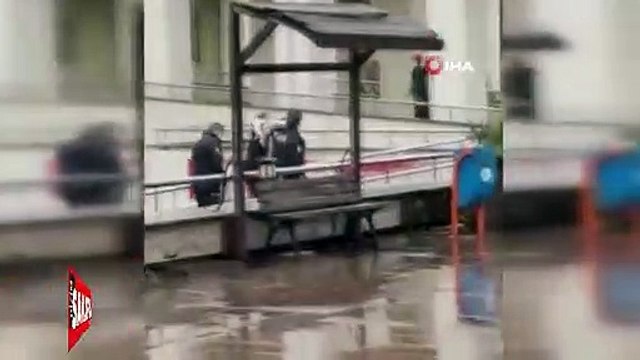 Cezaevine götürüldüğü esnada adliyeden kaçmaya çalıştı