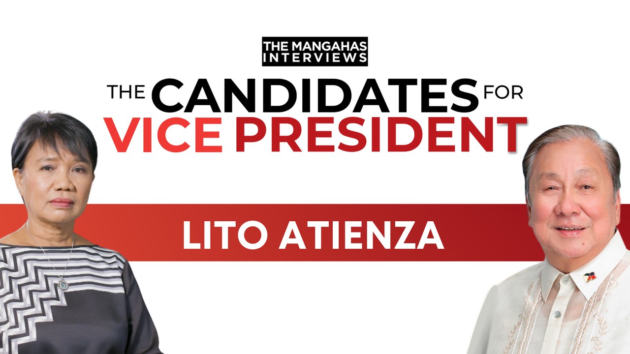 Rep. Lito Atienza, Vice Presidential aspirant |...