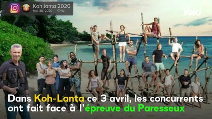 Tải video: VOICI - Koh-Lanta 2020 : Ahmad premier à tomber sur l'épreuve du Paresseux, les internautes le chambrent