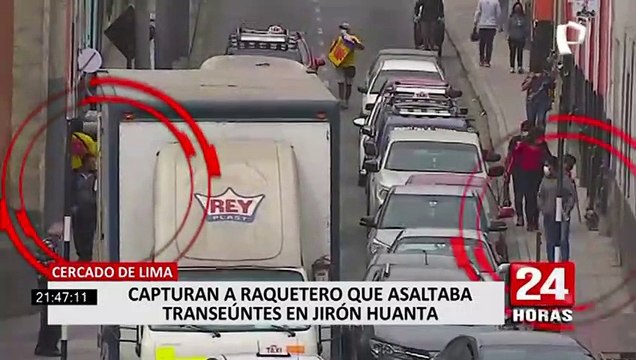 Cercado de Lima: serenos capturaron a raquetero que robó a enfermera en taxi