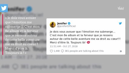 VOICI Jenifer : soutenue par ses fans, elle fait part de son « émotion » sur Twitter