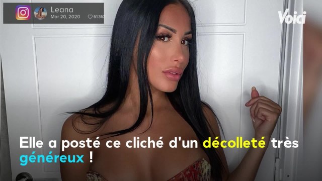Voici - PHOTO Léana (Les Anges ) : sa tenue de confinement ultra sexy enflamme la Toile