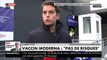Extrait du reportage de CNews : Le porte-parole du gouvernement Gabriel Attal a fait sa 3e dose en choisissant le vaccin Moderna
