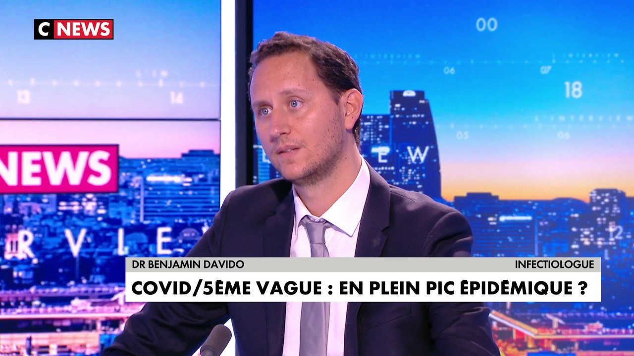 Dr Benjamin Davido : «Il y a un risque de plateau, de récidive et de sixième vague au début de l’hiver, au moins de janvier»