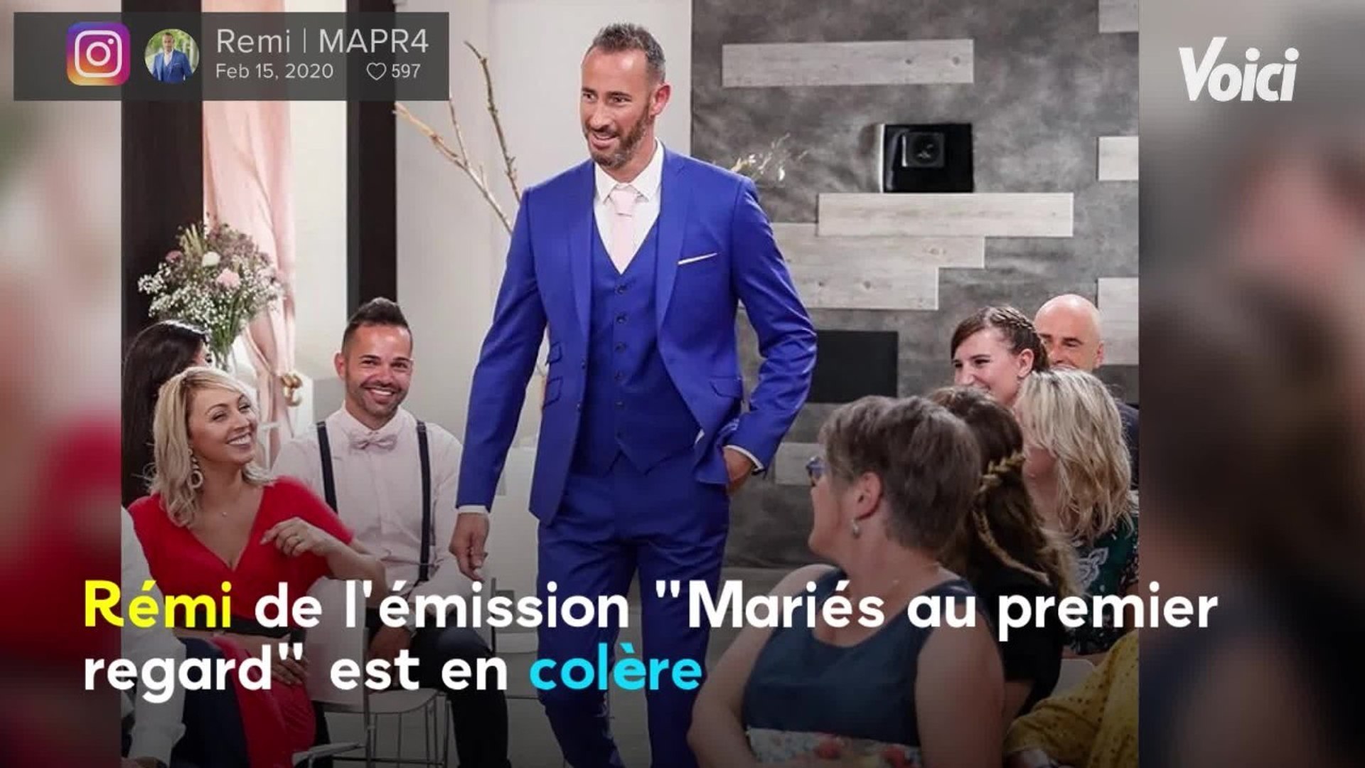 Remi Marié Au Premier Regard Voici - Rémi (Mariés au premier regard) : en colère, il dénonce le montage  de l'émission - Vidéo Dailymotion