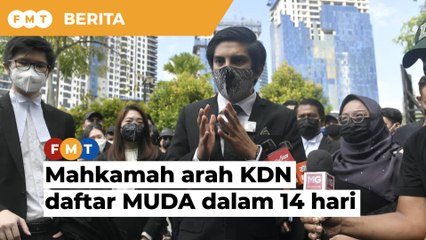 Mahkamah arah KDN daftar MUDA dalam 14 hari