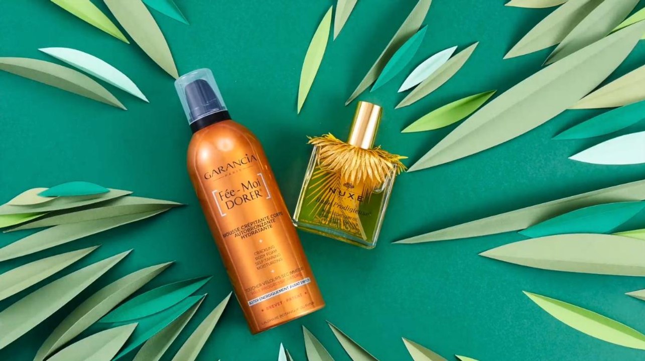 Nos beauty crushs :  la mousse Fée-Moi Dorer Garancia et l’Huile Prodigieuse en édition limitée Nuxe