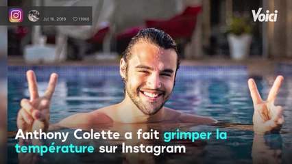 VOICI - Danse avec les stars : Anthony Colette affiche ses « tablettes de chocolat " et fait fondre les internautes