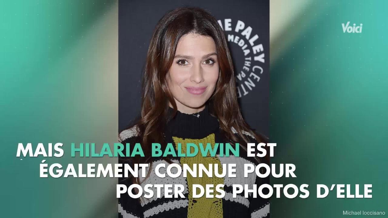 VOICI - PHOTO Hila­ria Bald­win poste un cliché de son corps pris 24 heures après son accou­che­ment