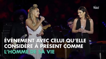 VOICI - PHOTO Lea Michele fian­cée : l'actrice dévoile son ÉNORME diamant