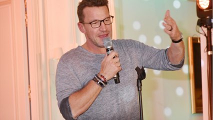 VOICI-PHOTO Benjamin Castaldi : sa tendre déclaration à sa femme Aurore