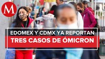 Registran tres casos de variante ómicron de covid-19 en México