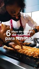 Canapés salmón noruego