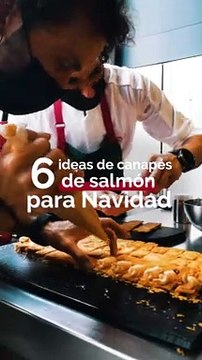 Canapés salmón noruego