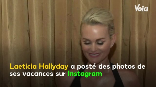 VOICI - Laeticia Hallyday radieuse pour des vacances en pleine nature avec ses filles Jade et Joy