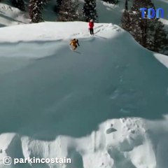IL RÉALISE UN BACKFLIP AU-DESSUS D’UNE AVALANCHE