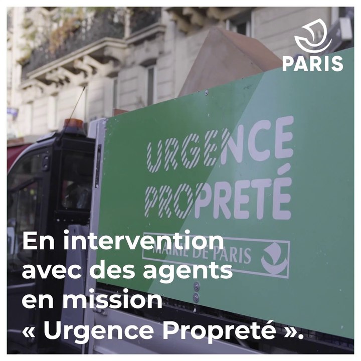 En intervention avec des agents en mission "Urgence Propreté" !