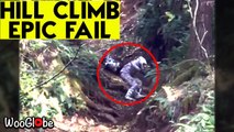 'Rider knocked off motorbike after hill-climbing stunt goes astray'