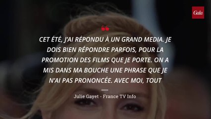 Julie Gayet mécontente qu’on lui parle (encore et toujours) de François Hollande