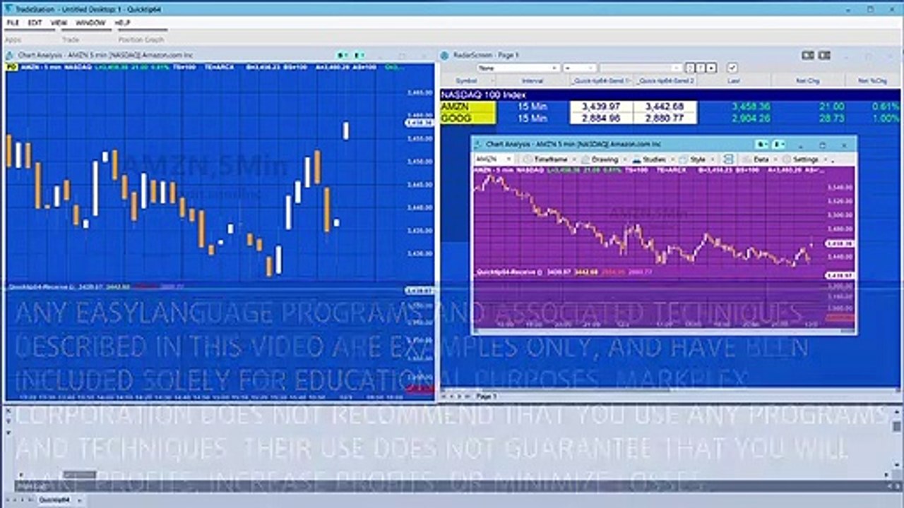 TradeStation EasyLanguage quick-tip 64 | Global dictionary example | Radarcreen to chart (real-time)