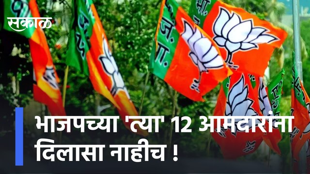 BJP MLA Breaking | भाजपच्या 'त्या' 12 आमदारांना दिलासा नाहीच !; पाहा व्हिडीओ Sakal Media |