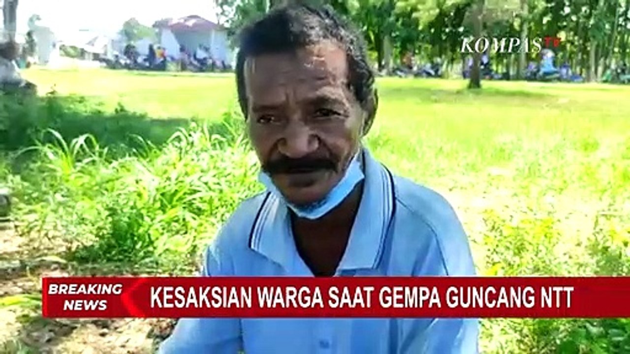 Panik Akan Ada Gempa Susulan, Warga Kabupaten Sikka Memilih untuk Tetap Berada di Lokasi Aman