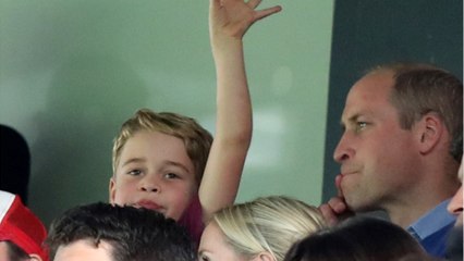 VOICI- Le prince George trop heureux à un match de foot : pourquoi son papa William a dû rapidement le calmer
