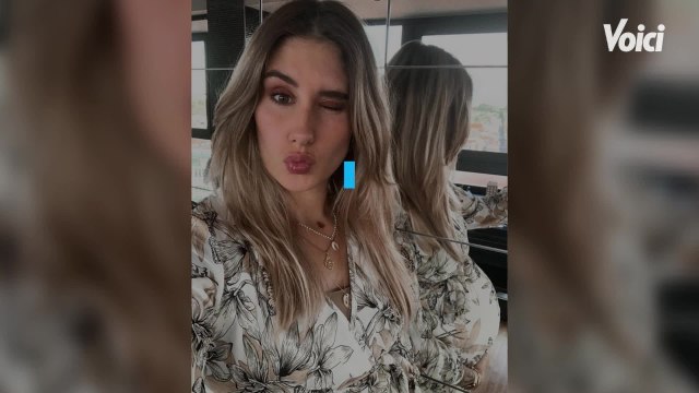 VOICI - Jesta (Koh-Lanta) : très enceinte, elle révèle combien de kilos elle a pris pendant sa grossesse