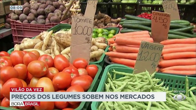 Os preços dos alimentos continuam nas alturas. O vilão da vez são os legumes.