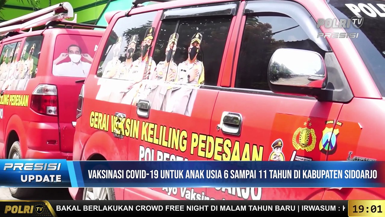 PRESISI Update 19.00 WIB VAKSINASI COVID-19 UNTUK ANAK USIA 6 SAMPAI 11 TAHUN DI KABUPATEN SIDOARJO