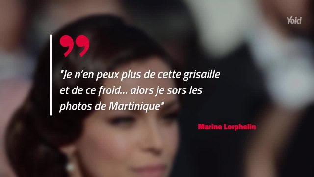 VOICI - PHOTO Marine Lorphelin : en manque de soleil, elle claque le bikini sexy