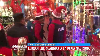 Humor: La ‘JELCN’ llegó hasta la feria navideña para hacer controles