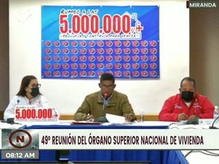 GMVV anunció la culminación de 3 millones 856 mil 156 viviendas en el país
