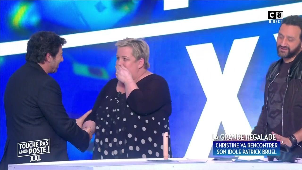 Une candidate de Nagui rencontre son idole Patrick Bruel sur le plateau de TPMP