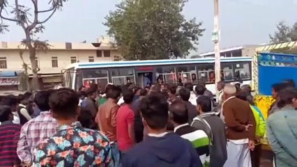 रोडवेज की टक्कर से महिला की मौत