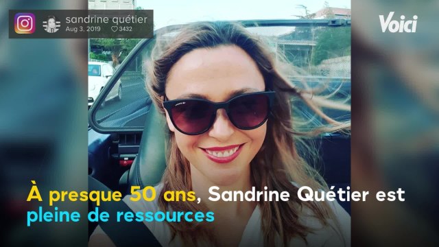 VOICI - Sandrine Quétier pose sans maquillage, à 48 ans elle en paraît 20