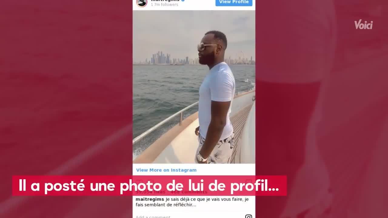 VOICI - Maître Gims : pris de profil le rappeur dévoile ENFIN son regard
