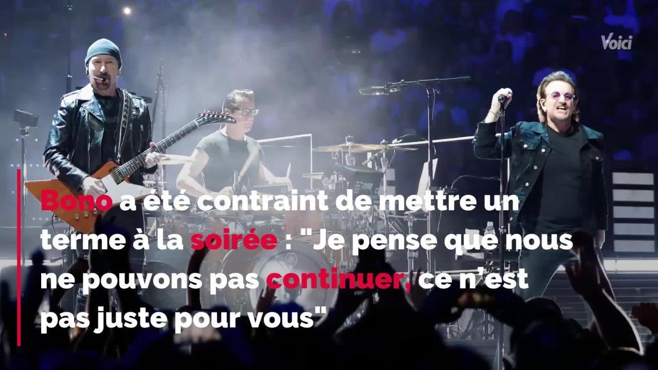 U2 : Bono victime d’une extinction de voix en plein concert à Berlin, le spectacle est annulé