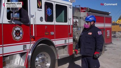 Buscas em fábrica de velas do Kentucky destruída por um tornado