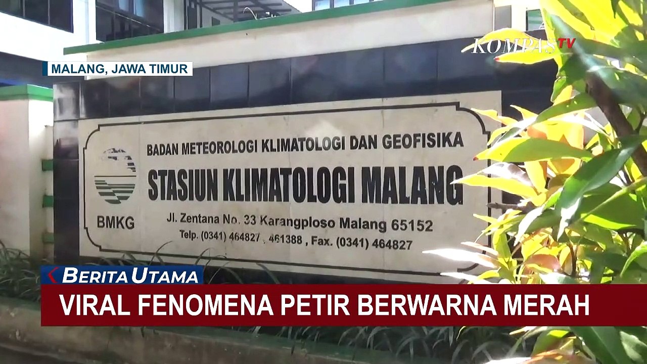 BMKG Sebut Fenomena Petir Merah di Langit Malang Merupakan Hal yang Wajar di Musim Hujan