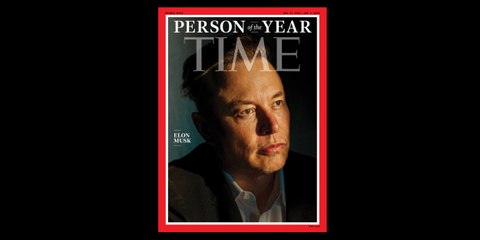 "Time" nombra a Elon Musk Persona del año