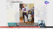 Video ng batang kilig na kilig nang regaluhan ng life-size standee ni Lisa ng Blackpink, nag-viral | SONA