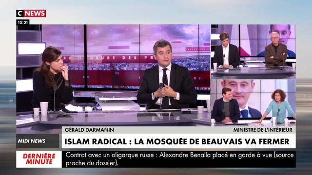 Gérald Darmanin annonce avoir enclenché la procédure de fermeture administrative de la Grande mosquée de Beauvais en raison selon lui de la radicalité des prêches qui y sont donnés