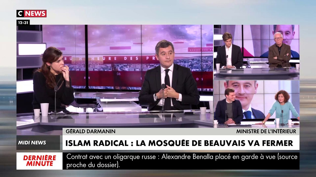 Gérald Darmanin annonce avoir "enclenché" la procédure de fermeture administrative de la Grande mosquée de Beauvais en raison selon lui de la radicalité des prêches qui y sont donnés