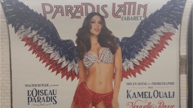 VOICI - Iris Mittenaere : l’affiche sexy de son spectacle fait polémique, le Paradis Latin réplique
