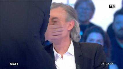 Laurent Baffie colle une baffe à Gilles Verdez dans Salut les Terriens